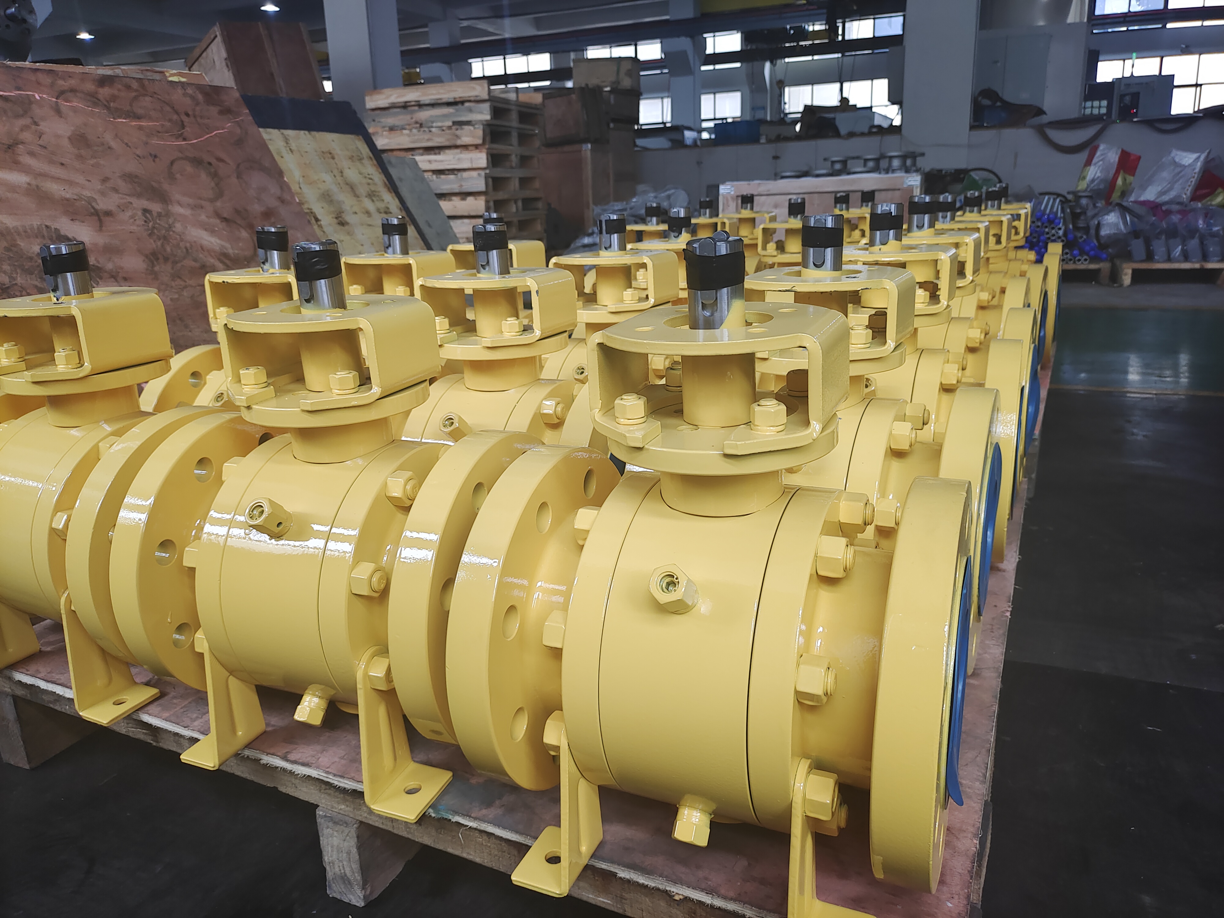 Válvula de esfera munhão flangeada 3PC de aço inoxidável API6D