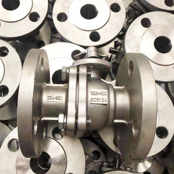 Válvula de esfera flutuante JIS10K de flange flutuante 2PC