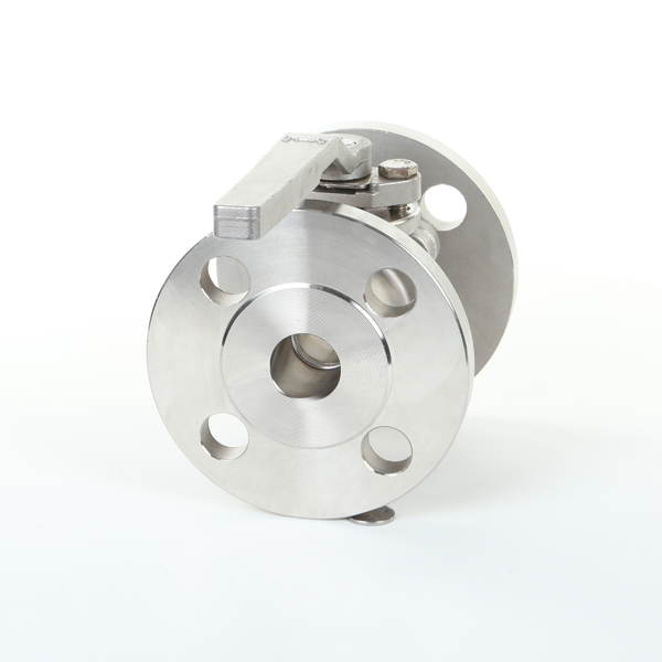 Válvula de esfera de aço inoxidável flutuante da flange JIS10K com almofada de montagem ISO5211