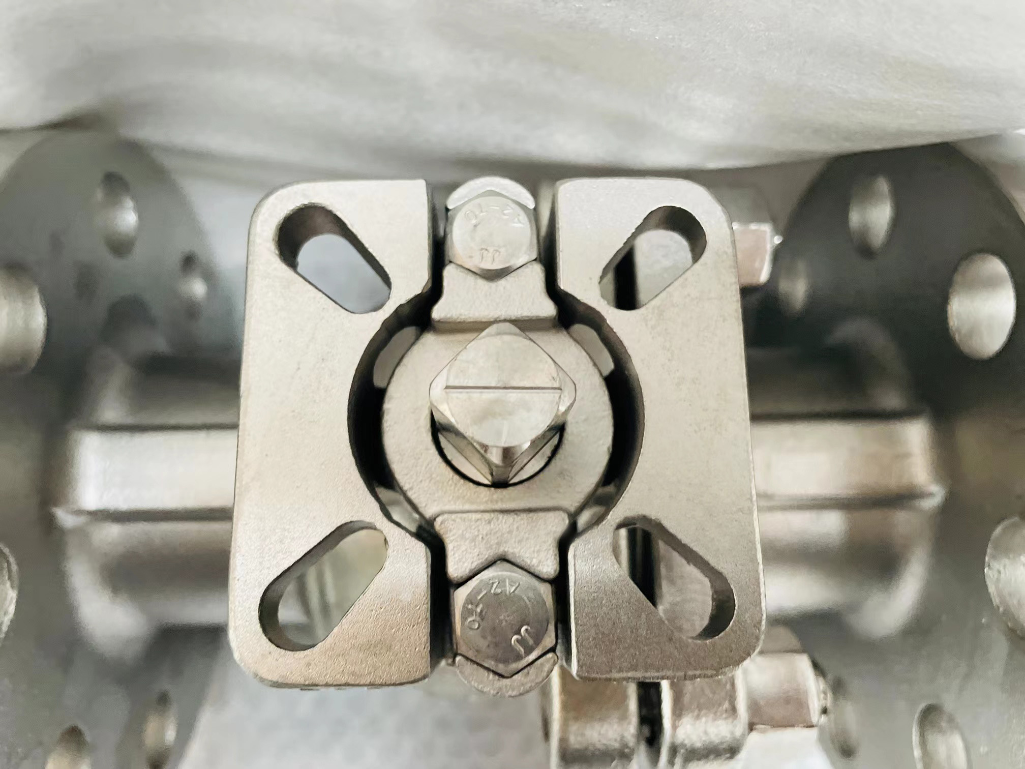 Válvula de esfera de aço inoxidável ISO5211 F05/07 da flange de Q41F 300LB