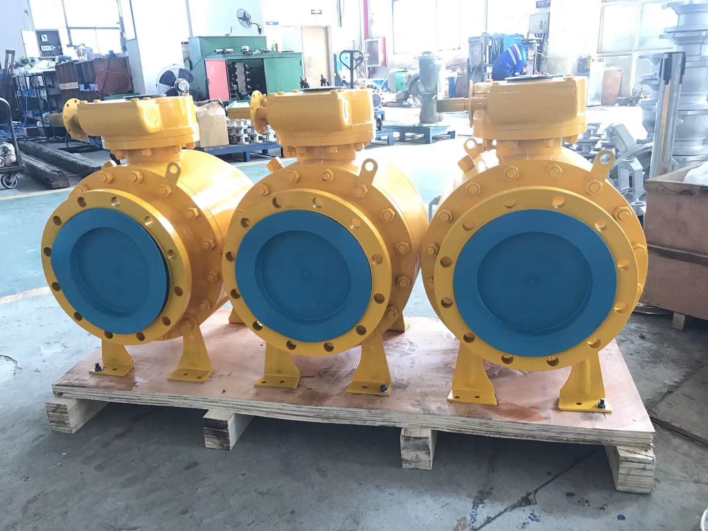 V&aacute;lvula de esfera de flange de a&ccedil;o forjado 3 unidades 