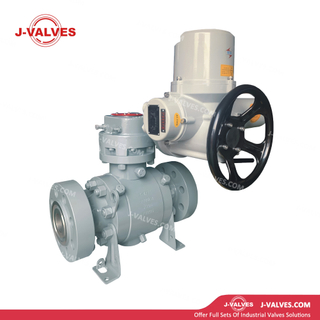 2-1/2' 2500LB A105 3PC Válvula de esfera de flange munhão selada de metal elétrico