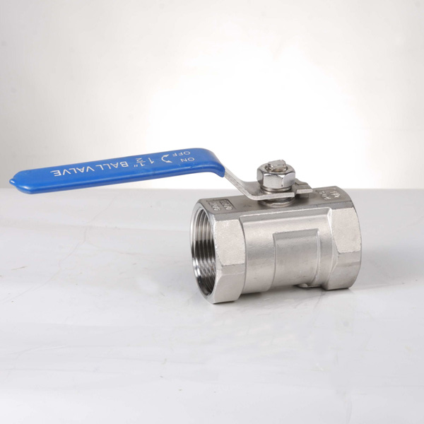 Válvula de esfera de aço inoxidável parafusada com porta de redução de corpo único