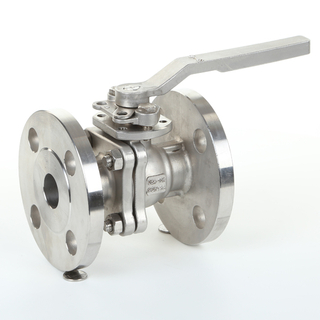 Válvula de esfera de aço inoxidável flutuante da flange JIS10K com almofada de montagem ISO5211