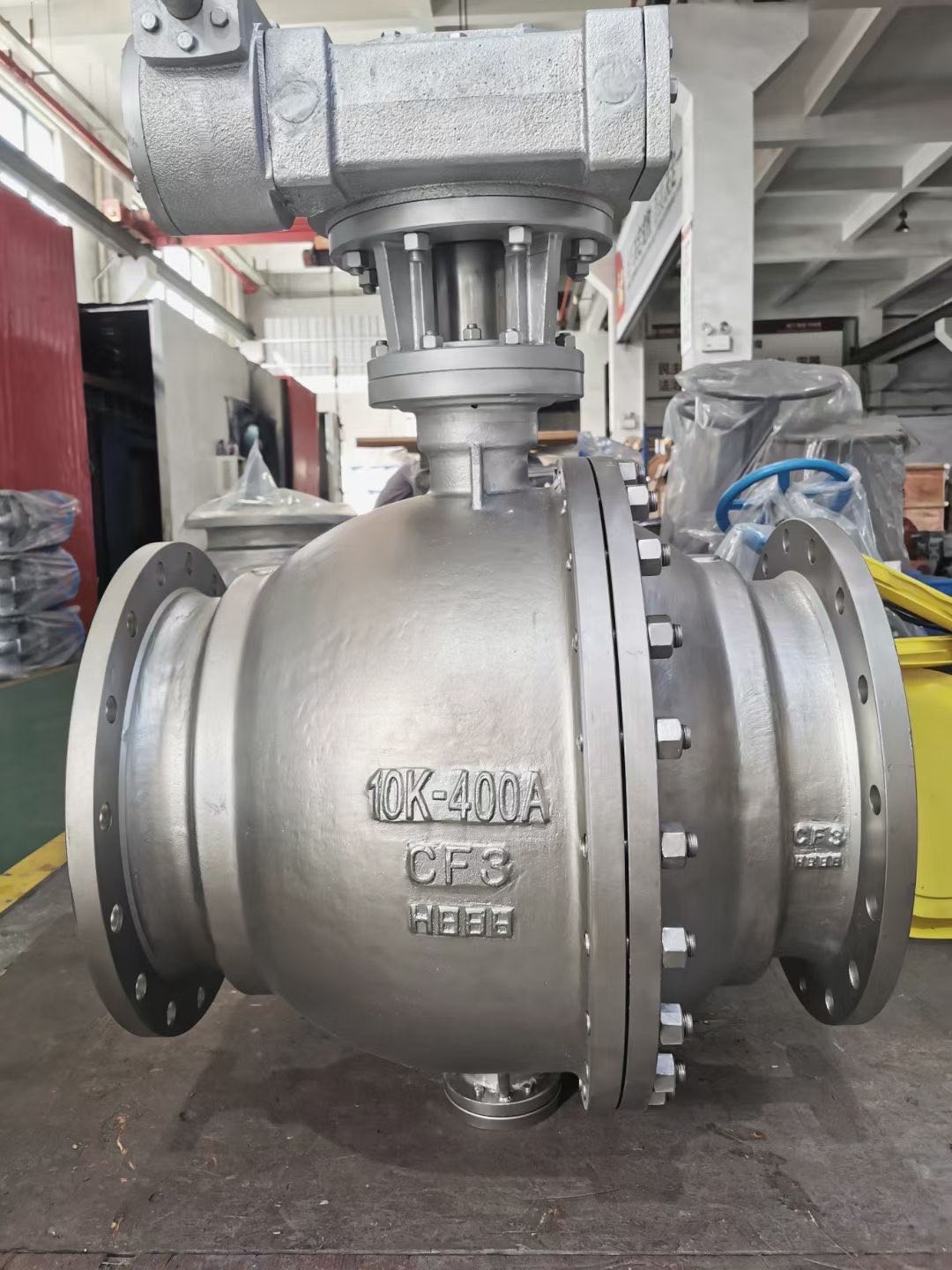 V&aacute;lvula de esfera de flange de munh&atilde;o de flange 10K SCS14A 