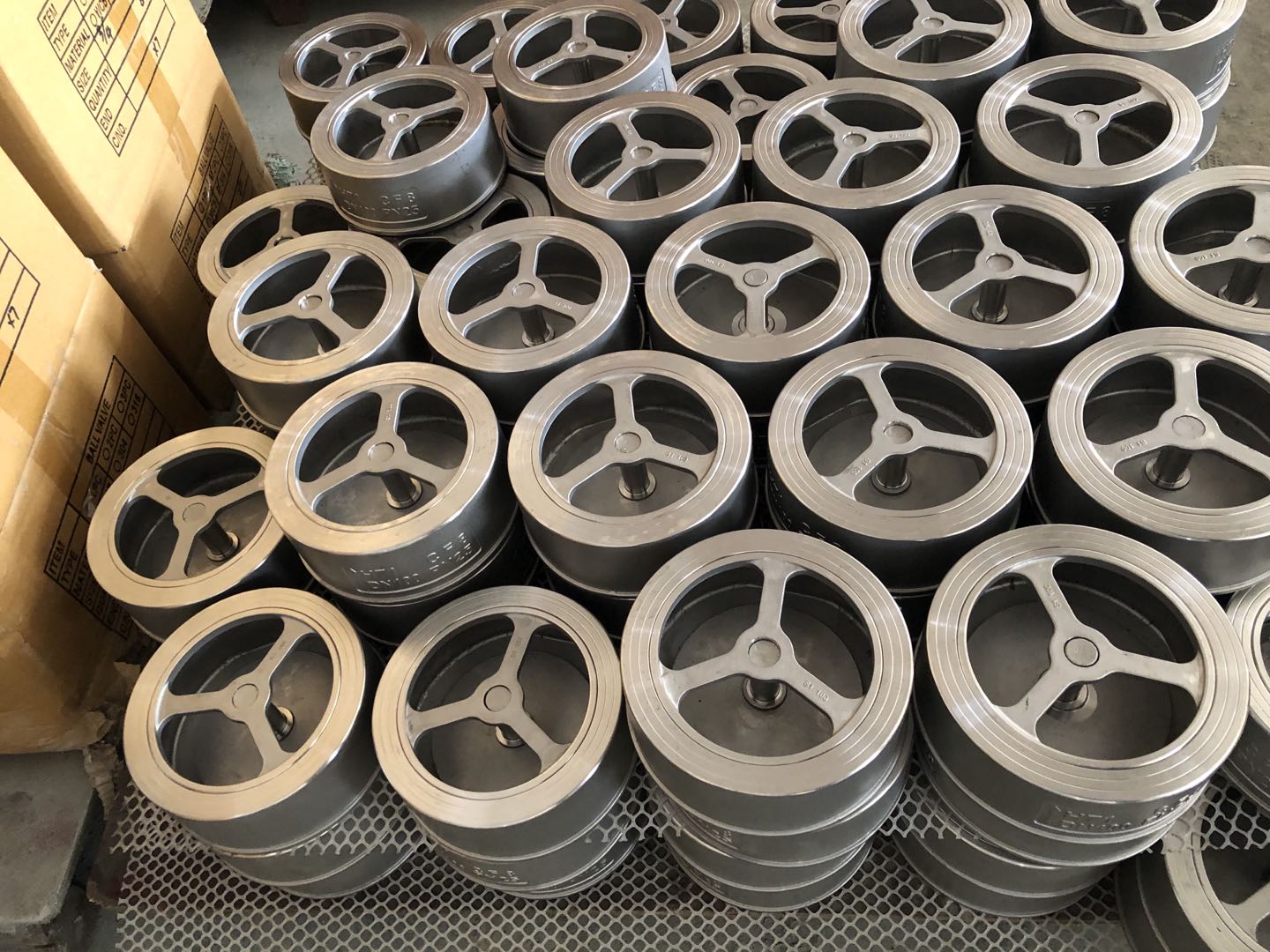 v&aacute;lvula de reten&ccedil;&atilde;o wafer 