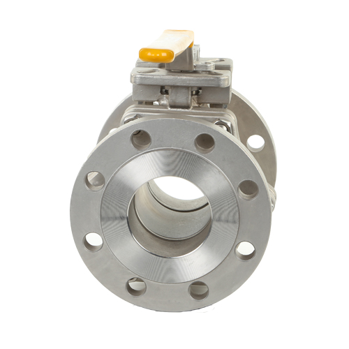 Válvula de esfera de flange flutuante de aço inoxidável 2 peças com almofada de montagem alta ISO5211 API608/API6D