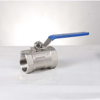 Válvula de esfera de aço inoxidável parafusada com porta de redução de corpo único