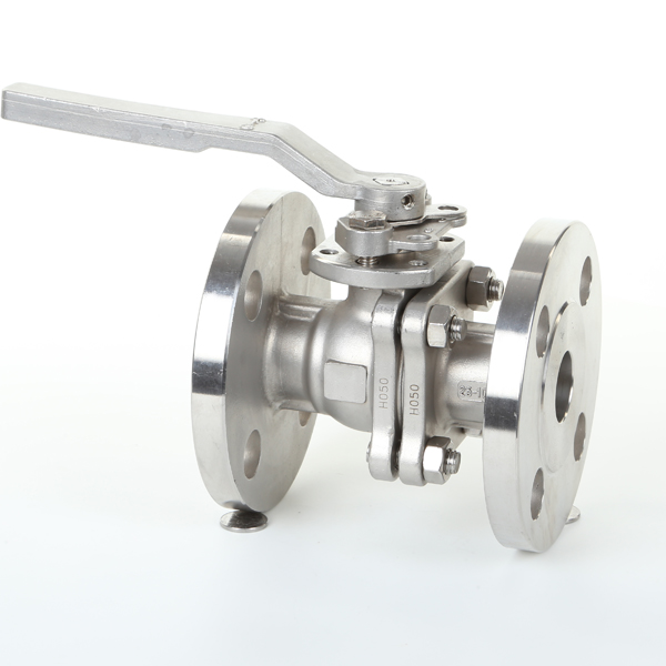 Válvula de esfera de aço inoxidável flutuante da flange JIS10K com almofada de montagem ISO5211