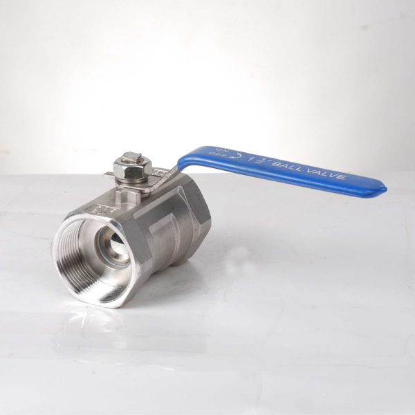 Válvula de esfera de aço inoxidável parafusada com porta de redução de corpo único