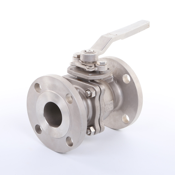 Válvula de esfera flutuante flangeada 2PC de aço inoxidável ASME B16.34