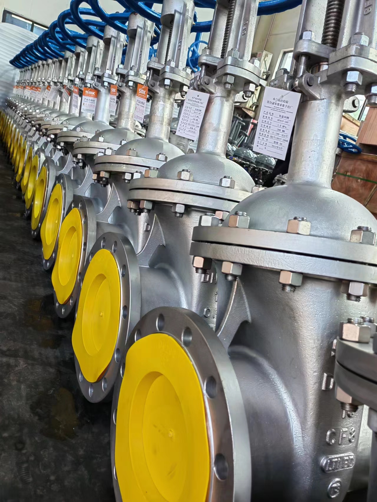 v&aacute;lvulas de gaveta com flange de a&ccedil;o inoxid&aacute;vel haste ascendente 